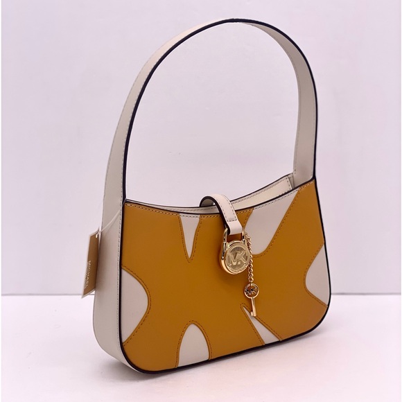 Michael Kors Lyra Small Color-Block Pochette Shoulder Purse - Picture 11 of 16